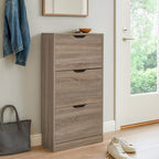 Zapatero 3 Niveles de Madera 119,5X60X23,3 cm Beige